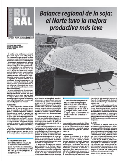 Balance regional de la soja: el Norte tuvo la mejora productiva más leve