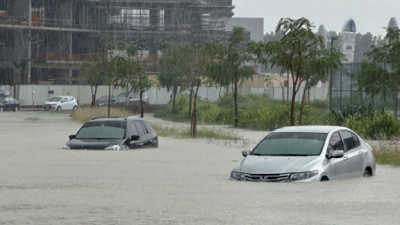 Fuertes tormentas y lluvias torrenciales provocaron inundaciones en Dubái