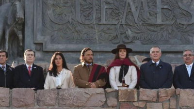Villarruel, con agenda propia, viajó a Salta para el acto homenaje a Martín de Güemes