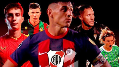 River abrochó a Adam Bareiro, Federico Gatoni, Geremías Ledesma y Franco Carboni