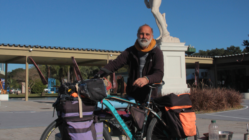 "No tengo rumbo fijo porque no es un viaje turístico sino de autoconocimiento"