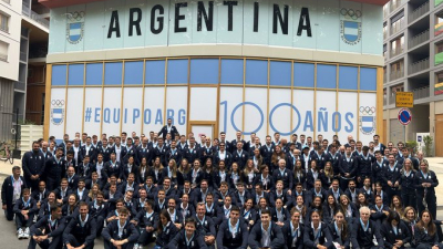 La delegación argentina está lista para la ceremonia inaugural de los Juegos Olímpicos de París 2024