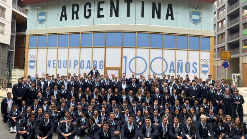 La delegación argentina está lista para la ceremonia inaugural de los Juegos Olímpicos de París 2024