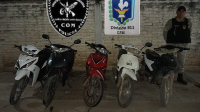Otras ocho motos incautadas en diversos operativos de prevención