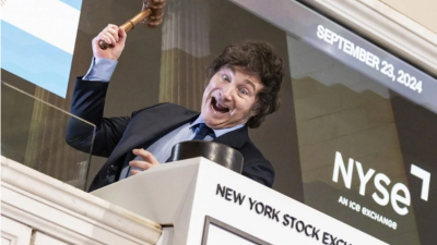 Javier Milei tocó la campana en Wall Street y se reunió con Musk