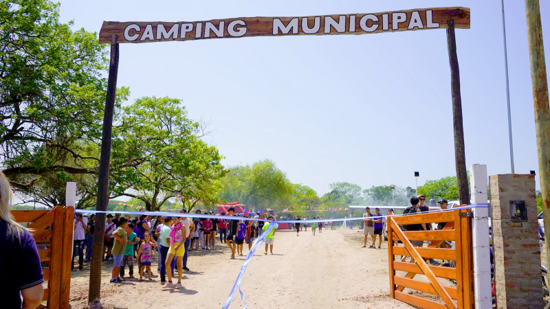 Margarita Belén recibió la primavera e inauguró el camping municipal