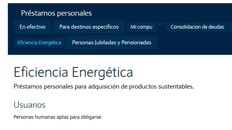 Programa de financiamiento para incentivar la eficiencia energética 