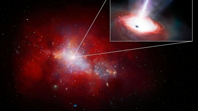 Científicos de la NASA descubren el agujero negro más voraz del universo primitivo