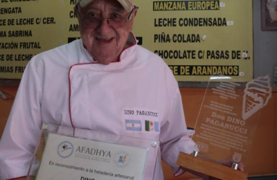 Setenta años haciendo helado: reconocimiento nacional para Dino Paganucci