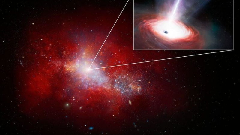 Científicos de la NASA descubren el agujero negro más voraz del universo primitivo