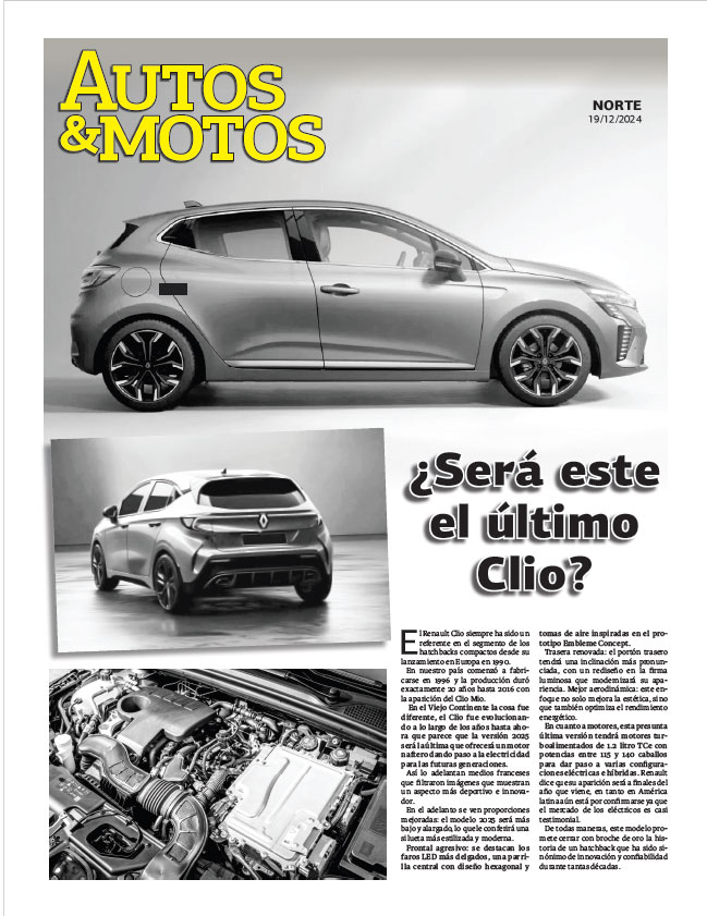 ¿Será este el último Clio?