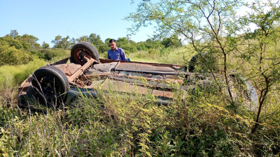 Siniestro fatal en la ruta 11: falleció un hombre tras volcar con su auto