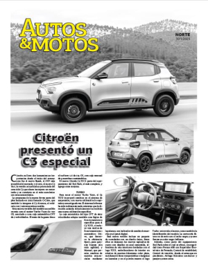 Citroën presentó un C3 especial