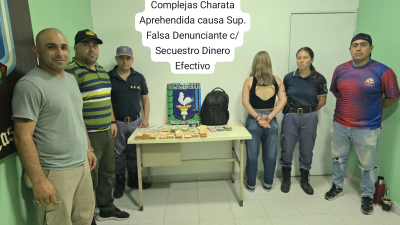 Inventó un robo para quedarse con casi dos millones de pesos: terminó detenida