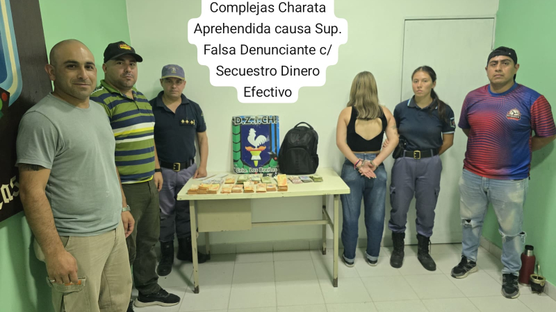 Inventó un robo para quedarse con casi dos millones de pesos: terminó detenida
