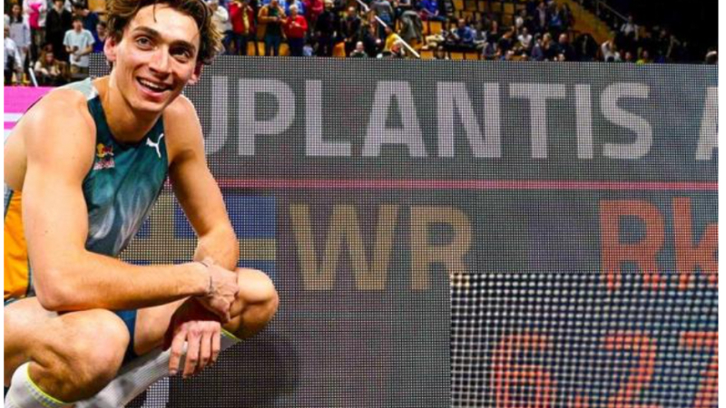 Duplantis volvió a romper el récord en salto con garrocha