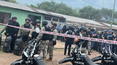 Tensión en la casa del supuesto femicida