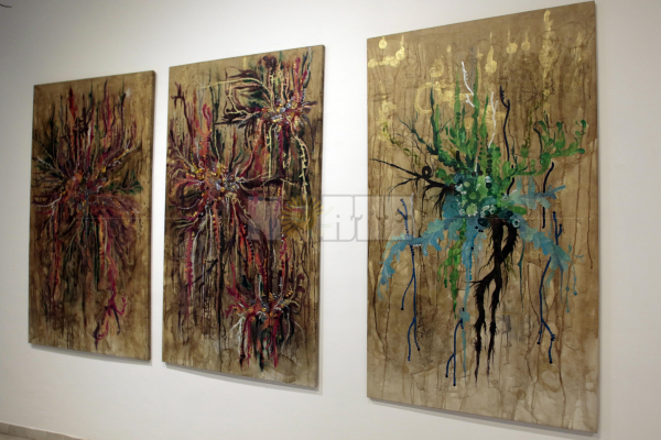 Obras del artista Andrés Paredes. Foto Miguel Romero.
