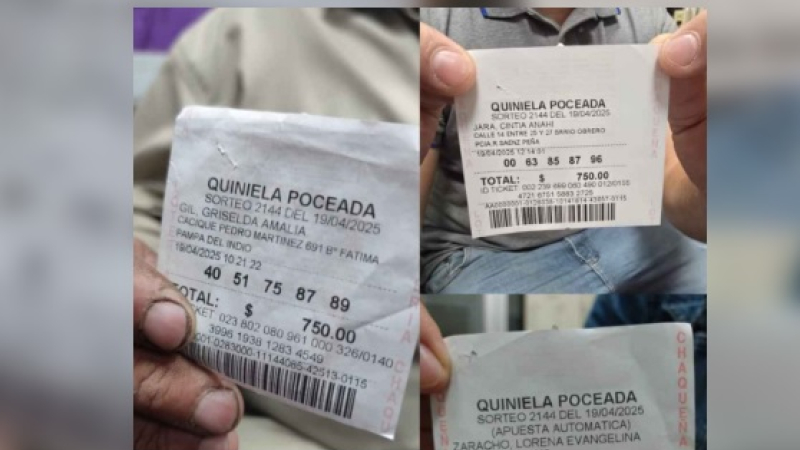 Poceada: tres ganadores compartieron un pozo de $160 millones