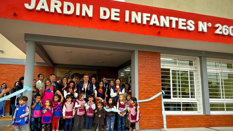 Zdero habilitó el nuevo Jardín de Infantes 260 de Machagai