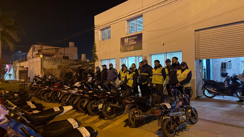 Las Breñas: megaoperativo nocturno terminó con 40 motos secuestradas