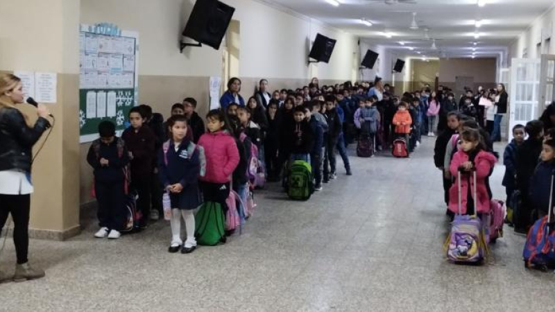 También en Sáenz Peña fue baja la adhesión a la protesta gremial docente