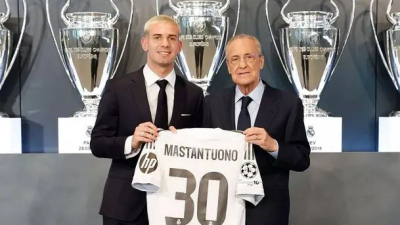Las sentidas palabras de Franco Mastantuono en su presentación en el Real Madrid