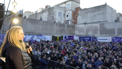 Karina Milei reapareció en público: "Vinimos para que no roben más"