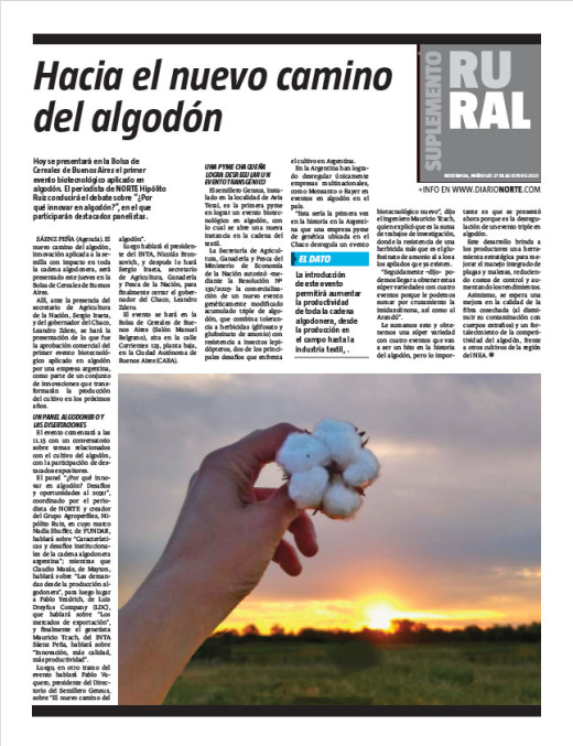 Hacia el nuevo camino del algodón