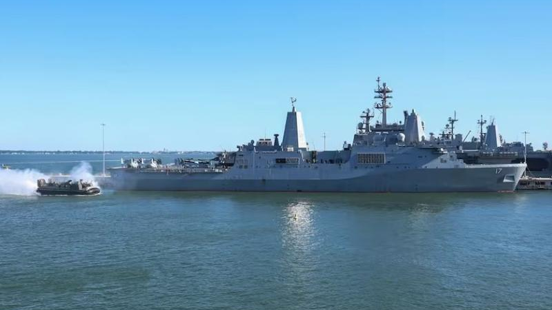 Qué barcos y cuántos marines incluye el despliegue de EEUU cerca de Venezuela