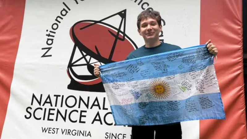 Un estudiante argentino fue elegido entre los diez mejores del mundo