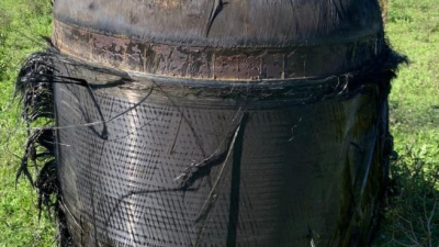 Chatarra espacial sorprendió en un campo de Puerto Tirol