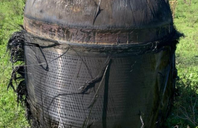 Chatarra espacial sorprendió en un campo de Puerto Tirol