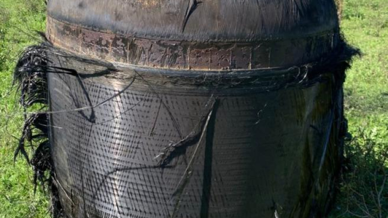 Chatarra espacial sorprendió en un campo de Puerto Tirol