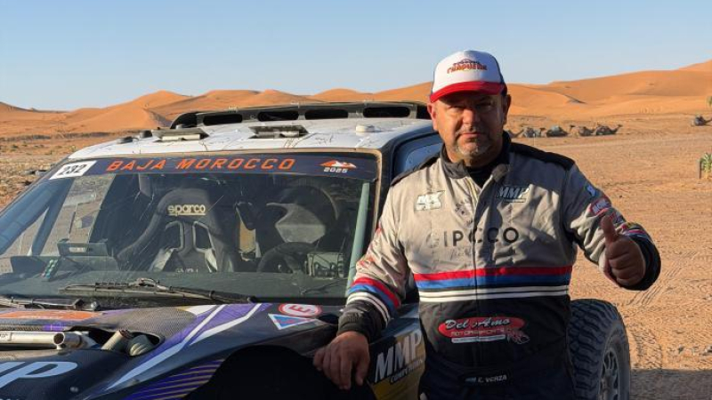 Verza, listo para largar en rally de Marruecos