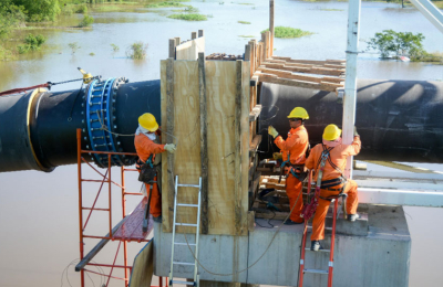 Zdero constató el avance de las obras del segundo acueducto