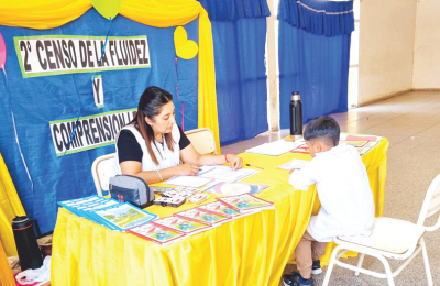Censo de fluidez y comprensión lectora en las escuelas primarias