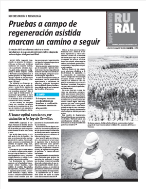 Pruebas a campo de regeneración asistida marcan un camino a seguir