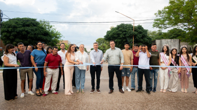 Nuevas cuadras de pavimento, desagües y más conectividad para Pampa del Infierno