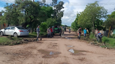 Más de 80 milímetros de lluvia y rápido escurrimiento del agua en Villa Ángela