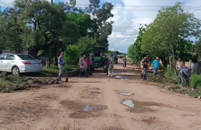 Más de 80 milímetros de lluvia y rápido escurrimiento del agua en Villa Ángela