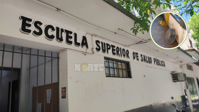 Un encapuchado robó a la Escuela de Salud Pública: piden ayuda a la comunidad para dar con los elementos sustraídos