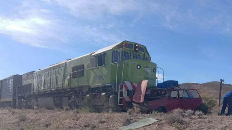 Una familia se salvó de milagro tras ser embestida por el Tren Patagónico