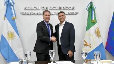Santilli se reunió con Zdero por la reforma laboral: "Estamos en sintonía"
