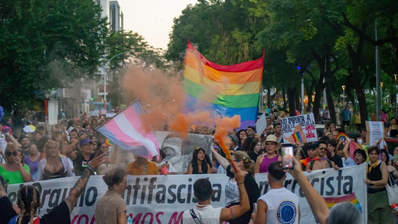 Resistencia también tuvo su marcha del Orgullo Antifascista