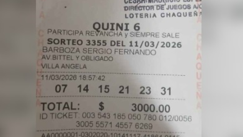 Ganó $780 millones pero había olvidado el tiquet en la subagencia