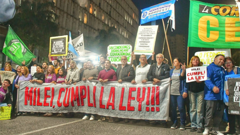Resistencia demostró su compromiso con la universidad pública
