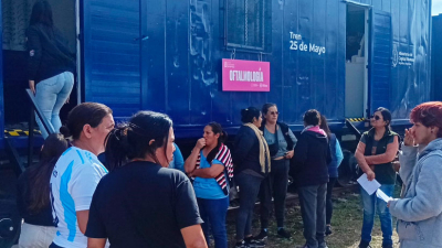 El tren 25 de Mayo comenzó operativos en su primera parada de Hermoso Campo