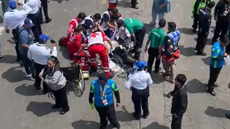Falleció un hincha alemán en las afueras del Estadio Azteca