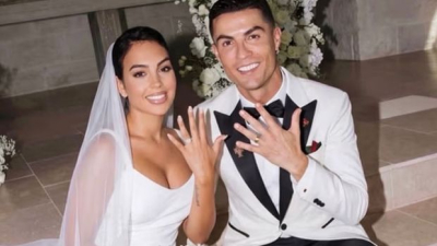 Cristiano Ronaldo se casó y lo anunció a través de las redes sociales